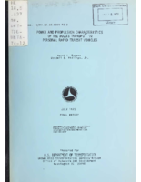 Power and Propulsion Characteristics of the Dulles TRANSPO 72 Personal Rapid Transit Vehicles