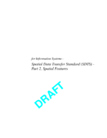 Spatial Data Transfer Standard SDTS part 2  spatial features