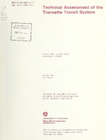 Technical Assessment of the Transette Transit System