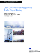 Utah DOT weather responsive traffic signal timing