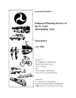 Enhanced planning review of the St Louis metropolitan area