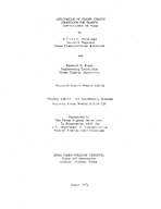 Application of Closed Circuit Television for Traffic Surveillance in Texas