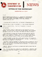 Remarks Prepared for Delivery by US Secretary of Transportation John A Volpe Before the National Conference of Christians and Jews