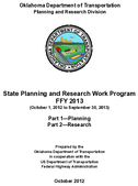 State Planning and Research SPR Program FY2013