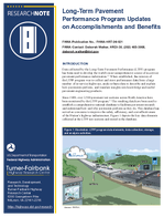 LongTerm Pavement Performance Program Updates on Accomplishments and Benefits research note