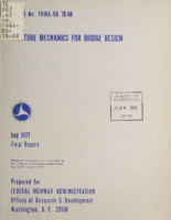 Fracture mechanics for bridge design