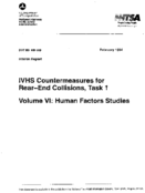 IVHS Countermeasures for RearEnd Collision Task 1 Vol VI Human Factors Studies