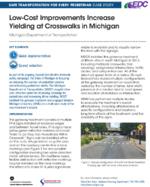 LowCost Improvements Increase Yielding at Crosswalks in Michigan