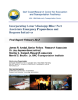 Incorporating Lower Mississippi River port assets into emergency preparedness and response initiatives