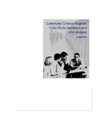 Commuter choice program case study development and analysis