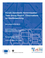 EUUS standards harmonization task group report  on GeoNetworking