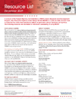 Resource List  December 2021