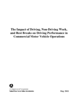 The Impact of Driving NonDriving Work and Rest Breaks on Driving Performance in Commercial Motor Vehicle Operations