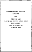 Interstate Commerce Commision Report of the Accident  Investigation Occuring on the ST LOUISSAN FRANCISCO RAILWAY CRITCO AR