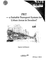 PRT A Suitable Transport System for Urban Areas in Sweden