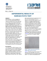 Experimental Results of RAWCAD Static Test