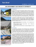 Air Entrainment and Concrete Durability techbrief