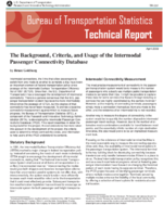 The Background Criteria and Usage of the Intermodal Passenger Connectivity Database