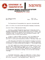 Department of Transportation News Urban Mass Transportation Administration UMTA 7230