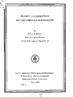 Flight Calibration of Omnirange System