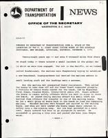 Remarks by Secretary of Transportation John A Volpe at the Launching of the US Coast Guard Cutter Munro