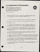 Remarks Prepared for Delivery by Secretary of Transportation Brock Adams to the Economic Club Detroit Michigan