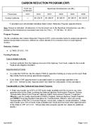 Carbon Reduction Program CRP