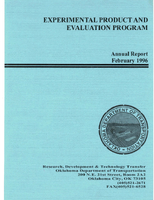 Experimental Product and Evaluation Program Annual Report 1996