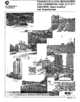 Transportation Management For Corridors And Activity Centers Opportunities And Experiences Final Report