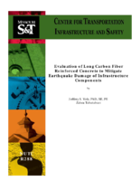 Evaluation of Long Carbon Fiber Reinforced Concrete to Mitigate Earthquake Damage of Infrastructure Components