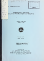A Comparison of Methods for Evaluating Urban Transportation Alternatives