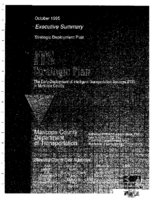 ITS Strategic Plan The Early Deployment Of Intelligent Transportation Systems ITS In Maricopa County Executive Summary Strategic Deployment Plan