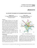 Rail Integrity Experience on the Washington Metro System