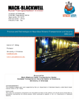 Practices and technologies in hazardous material transportation and security