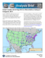 Fatal Crashes Involving Drivers Recorded As Asleep or Fatigued 2013 Analysis Brief