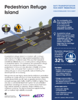 Pedestrian Refuge Island Safe Transportation for Every Pedestrian Countermeasure Tech Sheet