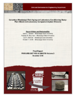 Columbus Mississippi Field Aging and Laboratory Conditioning Study Plant Mixed and Laboratory Compacted Asphalt Mixtures