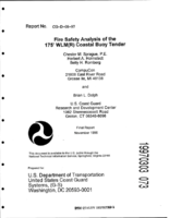 Fire Safety Analysis of the 175 WLMR Coastal Buoy Tender