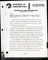 Remarks by Secretary of Transportation John A Volpe at National Press Club