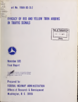 Efficacy of red and yellow turn arrows in traffic signals  final report
