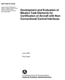 Development and Evaluation of Mission Task Elements for Certification of Aircraft with NonConventional Control Interfaces