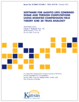 Software for AASHTO LRFD combined shear and torsion computations using modified compression field theory and 3D truss analogy