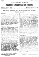 Investigation of Aircraft Accident CONTINENTAL AHARTERS NEAR LITTLE VALLEY NEW YORK 19511229