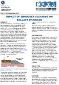 Impact of Shoulder Cleaning on Ballast Drainage Research Results