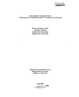 Park Heights Community Project Enhancement of Public Involvement in Transportation Planning