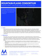 Assessing and Improving Efficiency of Snowplowing Operations via Data and Analytics Research Brief