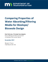 Comparing Properties of Water AbsorbingFiltering Media for BioslopeBioswale Design