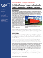 FDOT Identification of Prospective Solutions for Florida Trade Imbalance and Empty Backhauls Summary