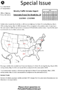 Special Issue  Weekly Traffic Volume Report Interstate Travel for Week No 19