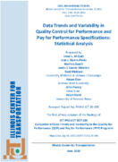 Data Trends and Variability in Quality Control for Performance and Pay for Performance Specifications Statistical Analysis